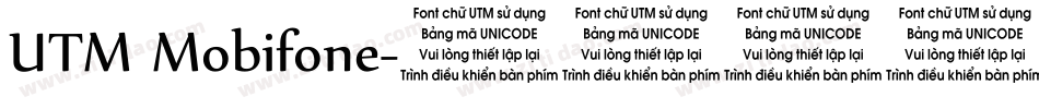 UTM Mobifone字体转换